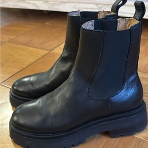 & Other Stories Black Leather Boots